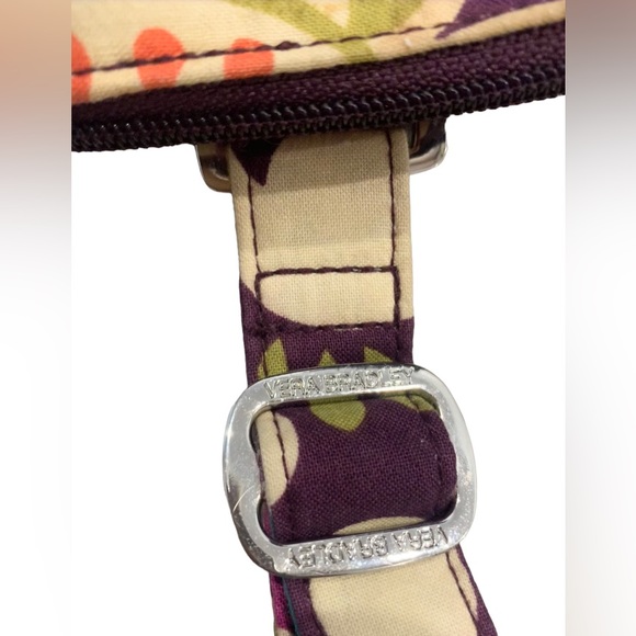 VERA BRADLEY plum Crazy envelope messenger purse women’s bags tote - Picture 4 of 11